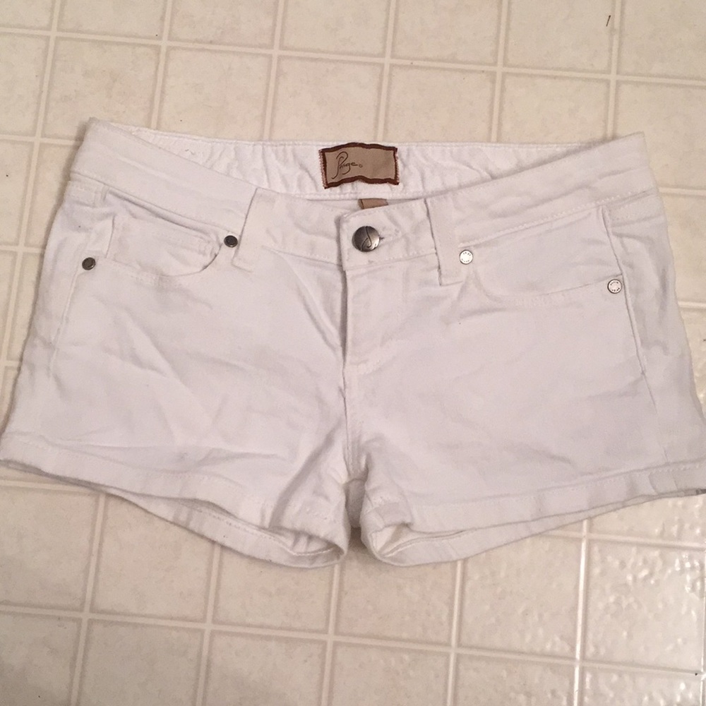 Paige White Shorts Size 26 Worn Once!